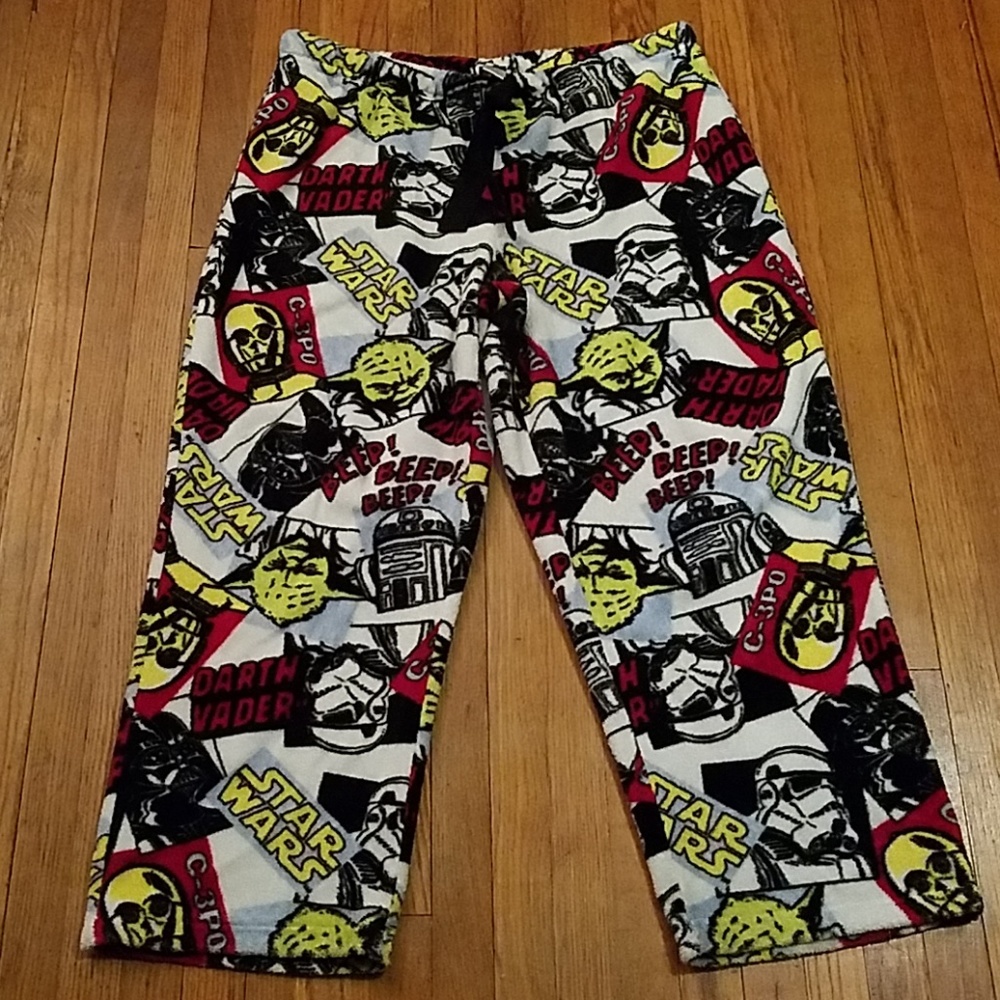 Star wars fleece pajama pants size XL